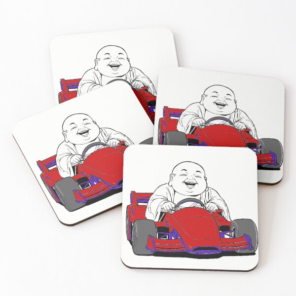 Item preview, Laughing Buddha Racer designed and sold by HeartyCurioCo.
