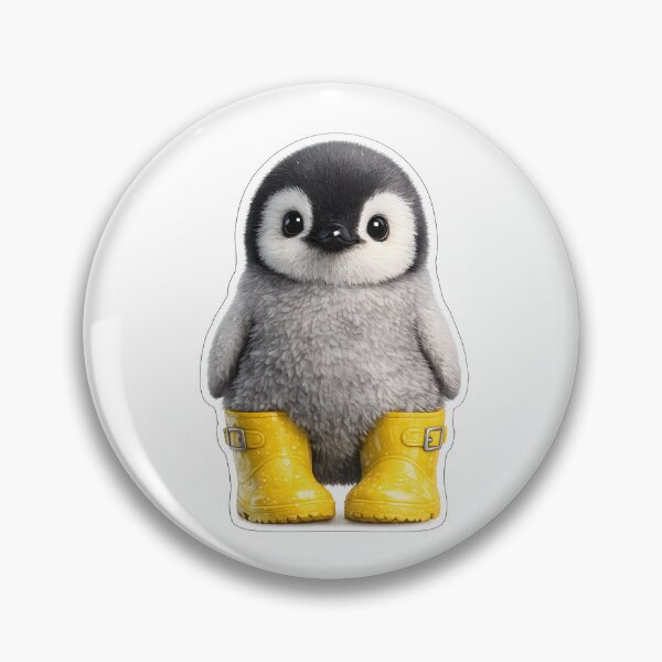 Item preview, Cute Penguin in Yellow Rain Boots Sticker designed and sold by KawaiiOrbit.