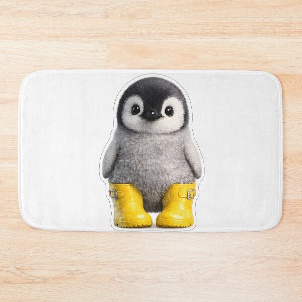 Item preview, Cute Penguin in Yellow Rain Boots Sticker designed and sold by KawaiiOrbit.