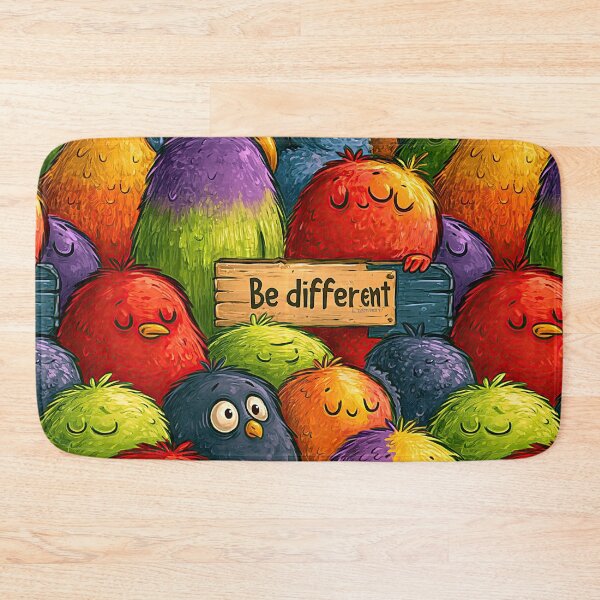 Item preview, Fluffy Colorful Poms Be Different Art designed and sold by Piotrek0001.