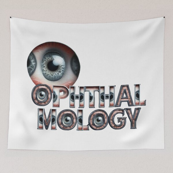 Item preview, Realistic 3D Ophthalmology Eyeball Typography Design designed and sold by Khadigadesings.
