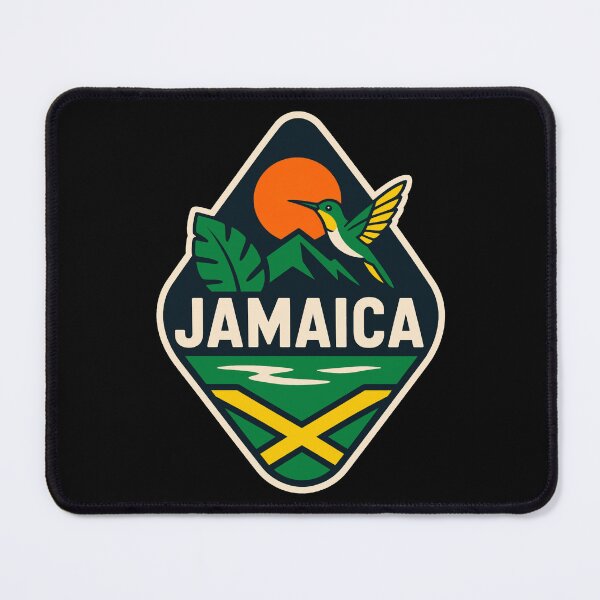 Item preview, Jamaica Hummingbird Travel Patch - Jamaican Flag Badge designed and sold by Lyfeinsights.