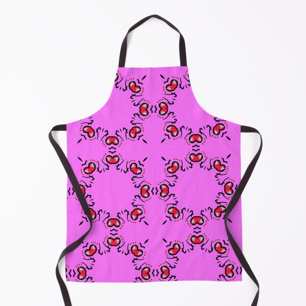 Item preview, Vibrant Pink Symmetrica Redl Heart Wreath Pattern designed and sold by Tinsleybluebell.