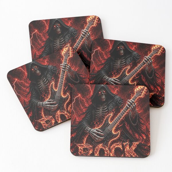 Item preview, Grim Reaper Rock Guitar Dark Fantasy designed and sold by SunnyDesign82.