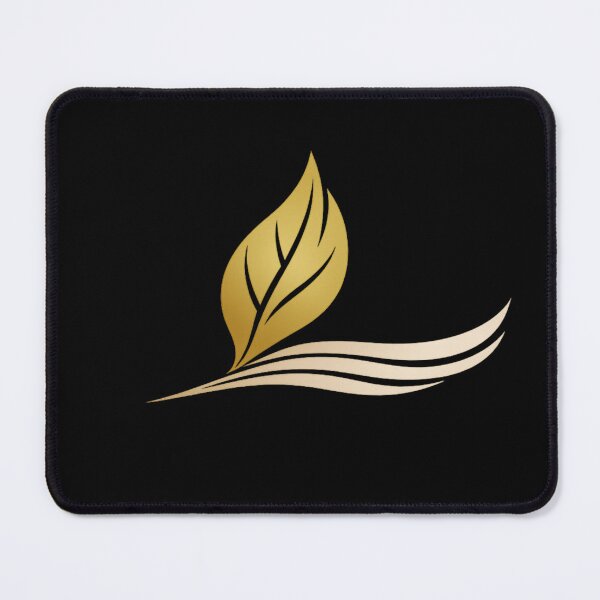 Item preview, Minimalist Luxury Golden Leaf Abstract Line Art designed and sold by Inkfino.