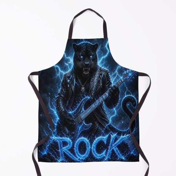 Item preview, Black Panther Rock Guitar Lightning Fantasy designed and sold by SunnyDesign82.