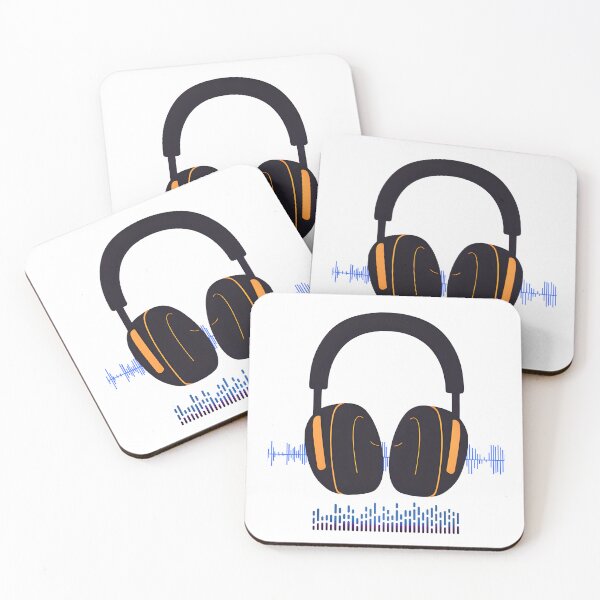 Item preview, Music headphones, soundwave and equalizer designed and sold by YEMIDELDESIGNS.