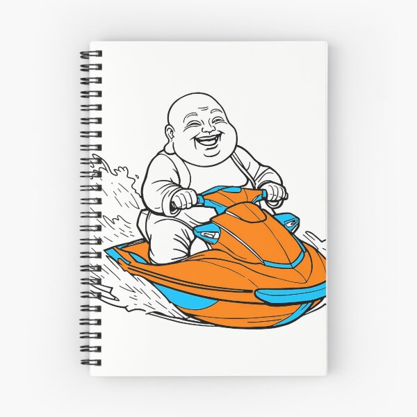 Item preview, Laughing Buddha Jet Skiing designed and sold by HeartyCurioCo.