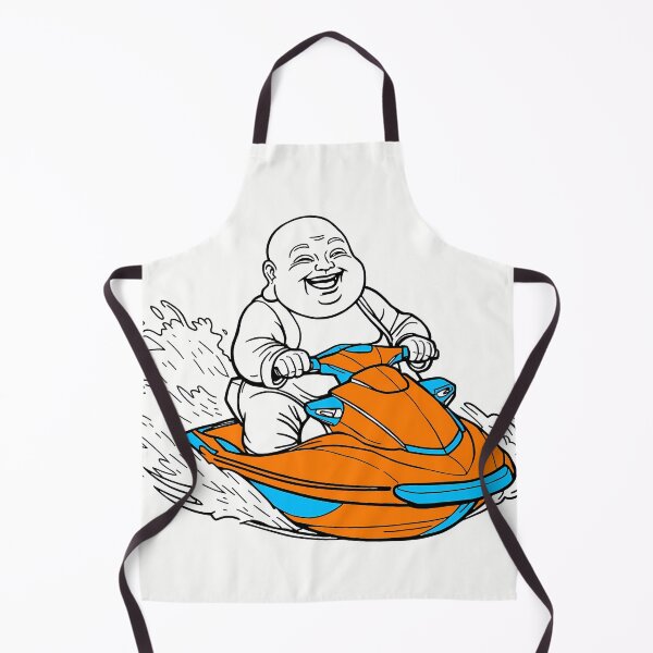 Item preview, Laughing Buddha Jet Skiing designed and sold by HeartyCurioCo.