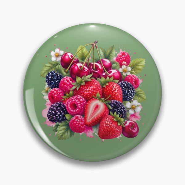 Item preview, Summer Berry Bouquet – Cherries, Strawberries, Raspberries & Blackberries designed and sold by Aimetoi.