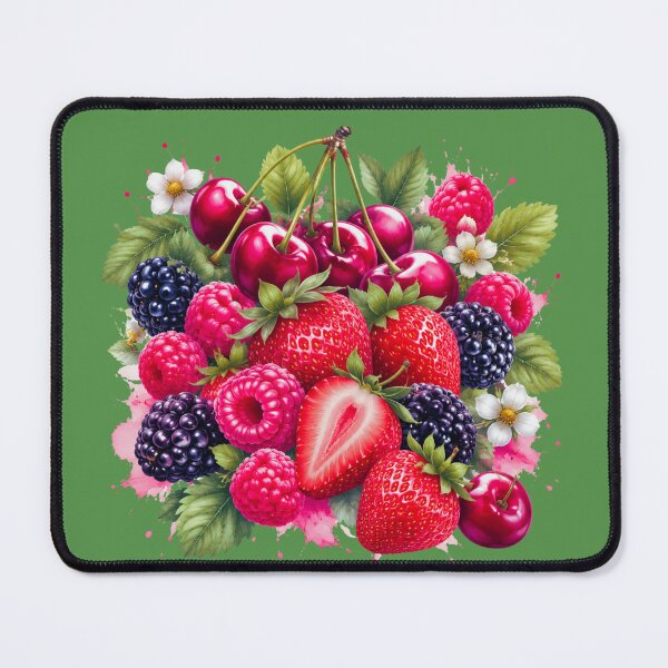Item preview, Summer Berry Bouquet – Cherries, Strawberries, Raspberries & Blackberries designed and sold by Aimetoi.