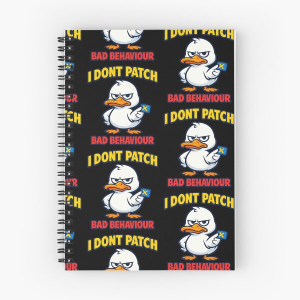 Item preview, I Don't Patch Bad Behaviour Funny Duck Boundaries Design designed and sold by TeeTimeTreasure.