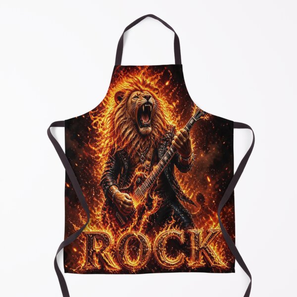 Item preview, Roaring Lion Rock Guitar Fire Fantasy designed and sold by SunnyDesign82.