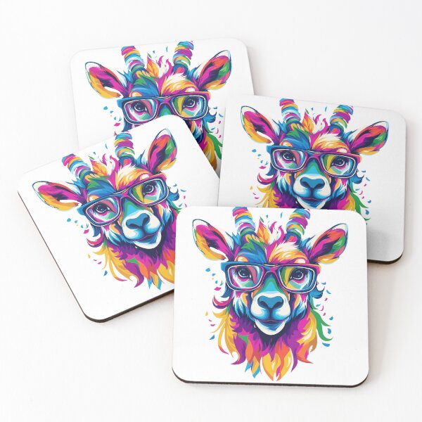 Item preview, Colorful Goat Art designed and sold by GoldenAurora91.