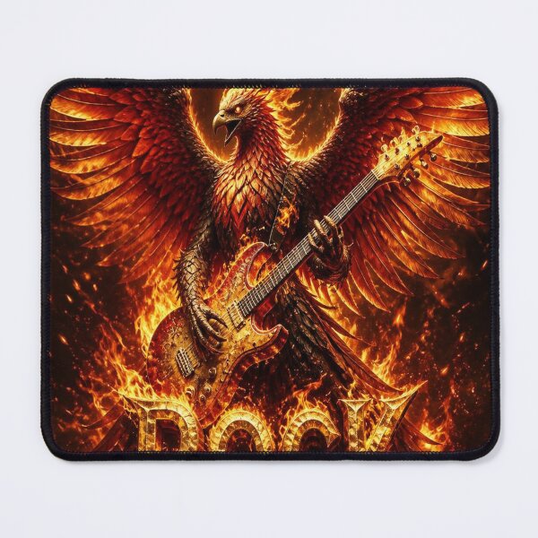 Item preview, Phoenix Rock Guitar Rising Flames Fantasy designed and sold by SunnyDesign82.