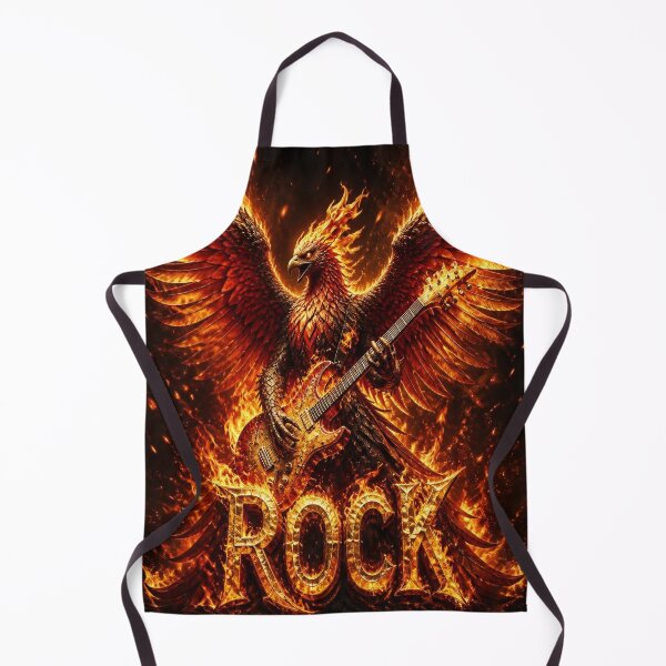 Item preview, Phoenix Rock Guitar Rising Flames Fantasy designed and sold by SunnyDesign82.