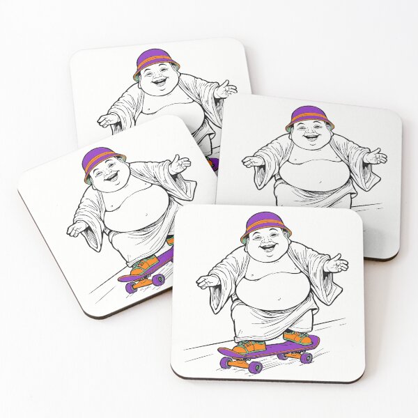 Item preview, Laughing Buddha Skateboarding designed and sold by HeartyCurioCo.