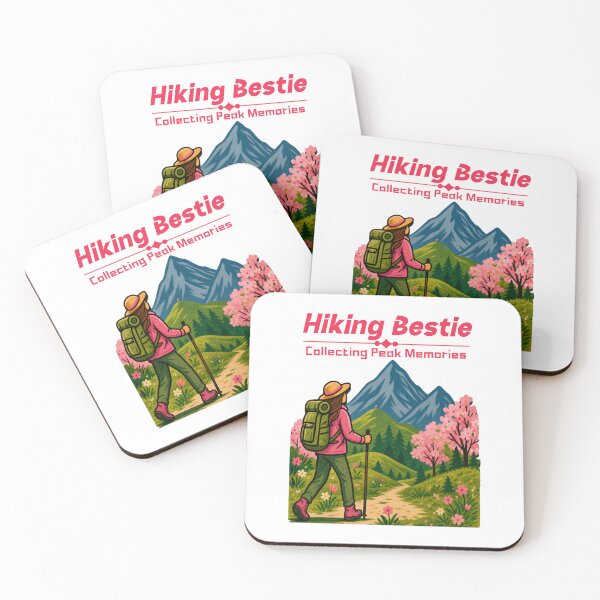 Item preview, Hiking Bestie, Collecting Peak Memories designed and sold by PrintSparkDesigns.