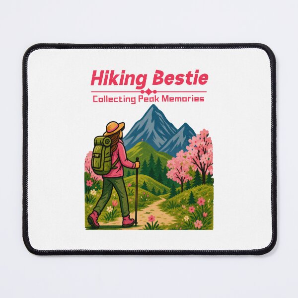Item preview, Hiking Bestie, Collecting Peak Memories designed and sold by PrintSparkDesigns.