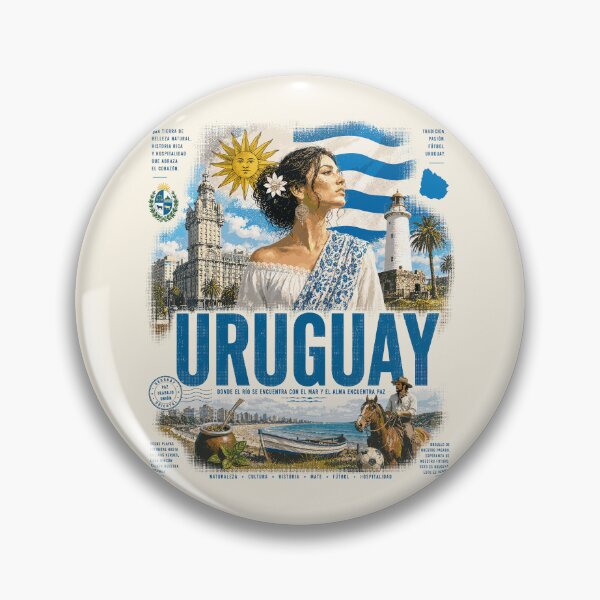 Item preview, Uruguay Vintage Design | Culture, Heritage & Coastal Beauty designed and sold by EdwinkOne.