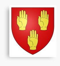 French France Coat of Arms 13412 Blason ville fr Le Mas d'Agenais Lot et Garonne Canvas Print