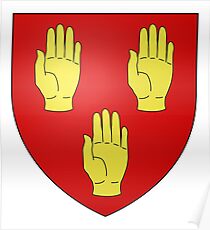 French France Coat of Arms 13412 Blason ville fr Le Mas d'Agenais Lot et Garonne Poster