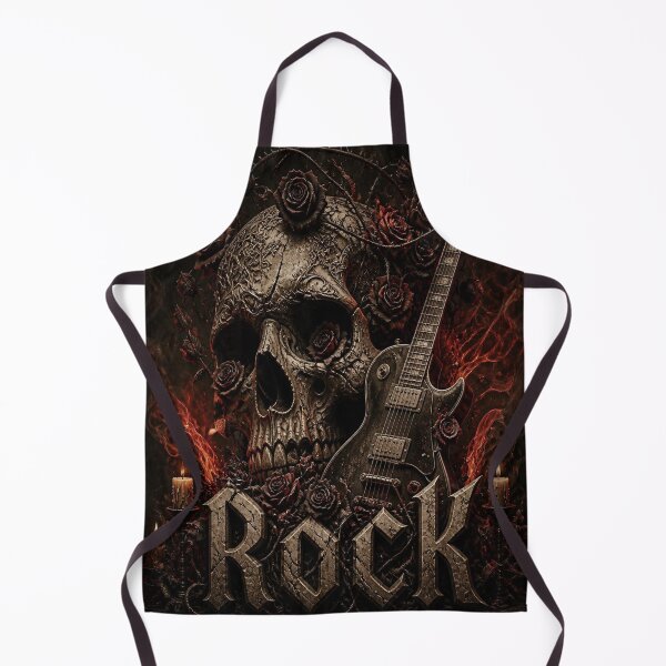 Item preview, Skull Roses Rock Guitar Gothic Fantasy designed and sold by SunnyDesign82.