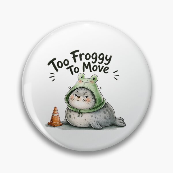 Item preview, Funny Frog Seal Roadblock designed and sold by VikArt7.