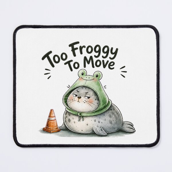 Item preview, Funny Frog Seal Roadblock designed and sold by VikArt7.