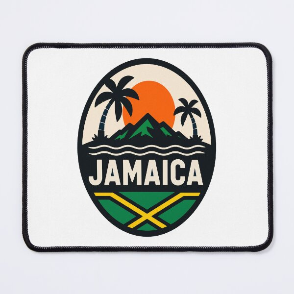 Item preview, Jamaica Retro Sunset Badge – Jamaica Travel Design designed and sold by Lyfeinsights.