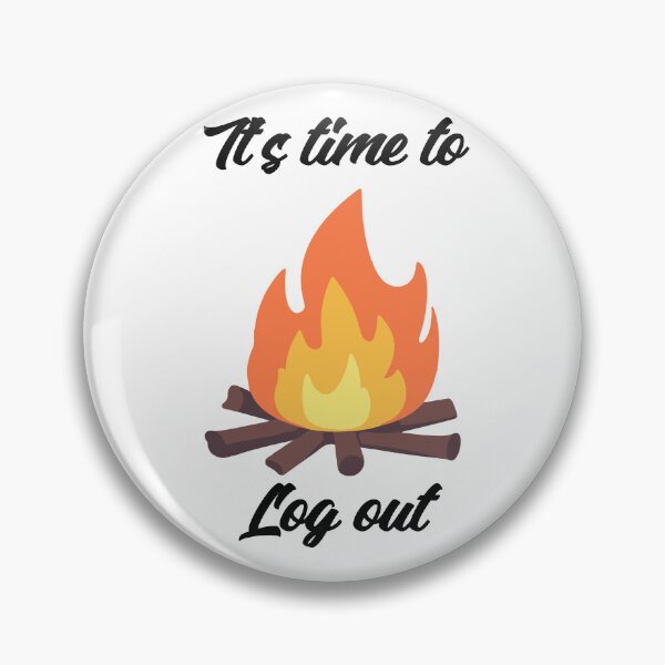 Item preview, It’s Time to Log Out – Minimalist Forest Art designed and sold by EclairArtShop.