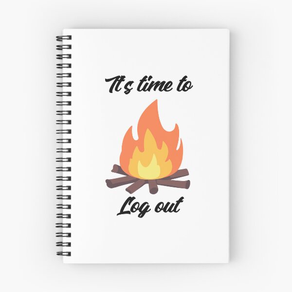 Item preview, It’s Time to Log Out – Minimalist Forest Art designed and sold by EclairArtShop.