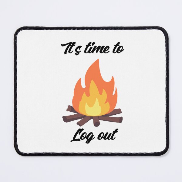 Item preview, It’s Time to Log Out – Minimalist Forest Art designed and sold by EclairArtShop.