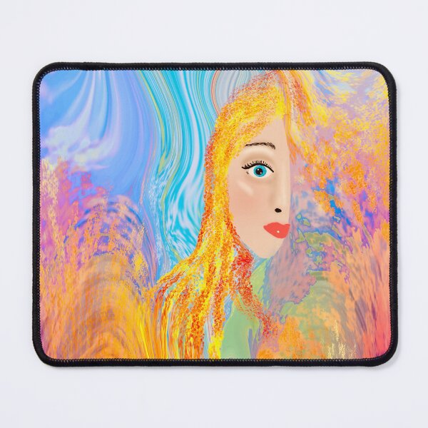 Item preview, Colorful Abstract Female Portrait designed and sold by Elaine M Hayward .