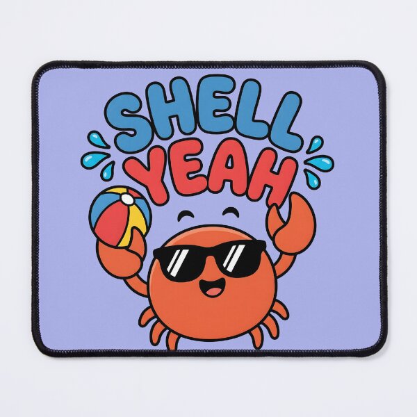 Item preview, Shell Yeah – Cute Crab with Sunglasses Design designed and sold by Sea Gem.
