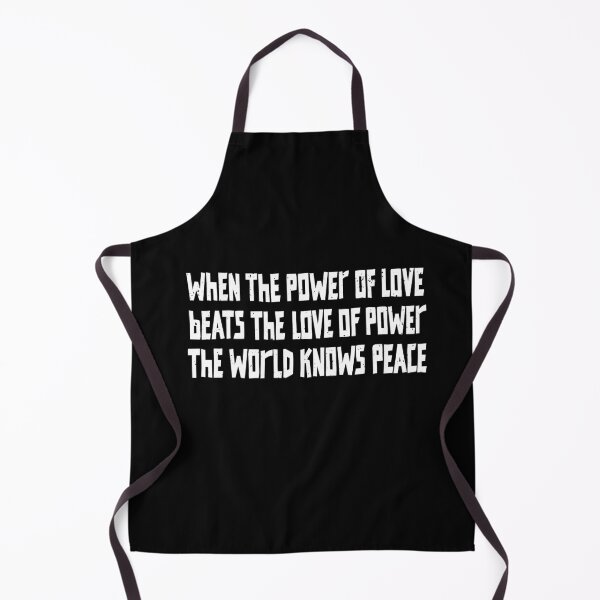 Item preview, Funny Power Love Beats Love Of Power The World Knows Peace Quote Art designed and sold by elderberry.