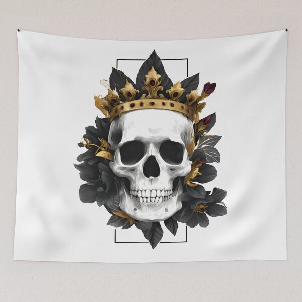 Item preview, Skull With Flowers designed and sold by Ufeniksa.