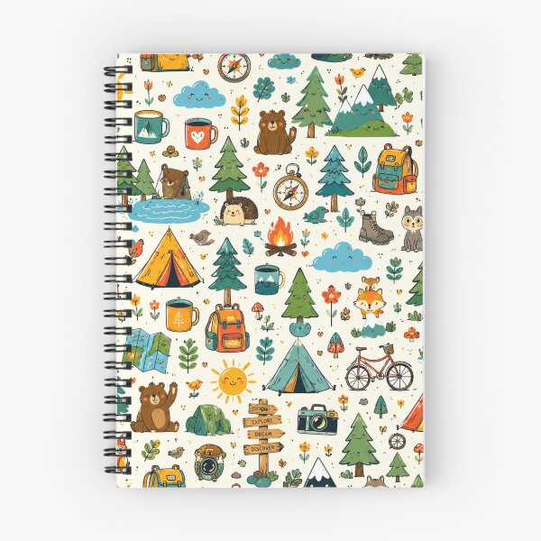 Item preview, Cute Camping Adventure Pattern designed and sold by naturalsurvival.