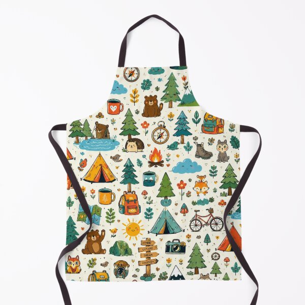 Item preview, Cute Camping Adventure Pattern designed and sold by naturalsurvival.
