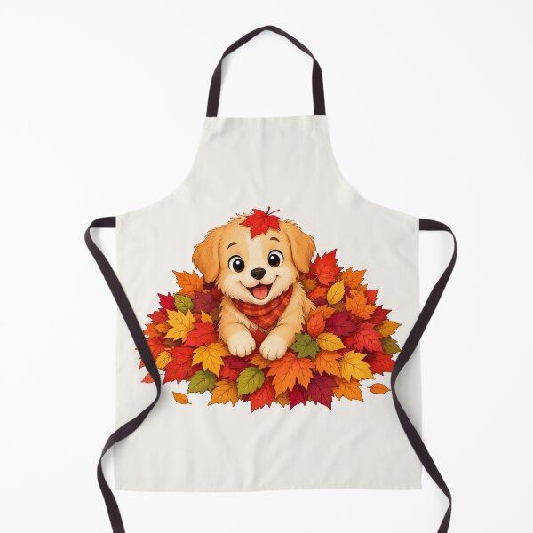 Item preview, Cute Puppy Autumn Leaves Fall Dog Season designed and sold by Seculinator.