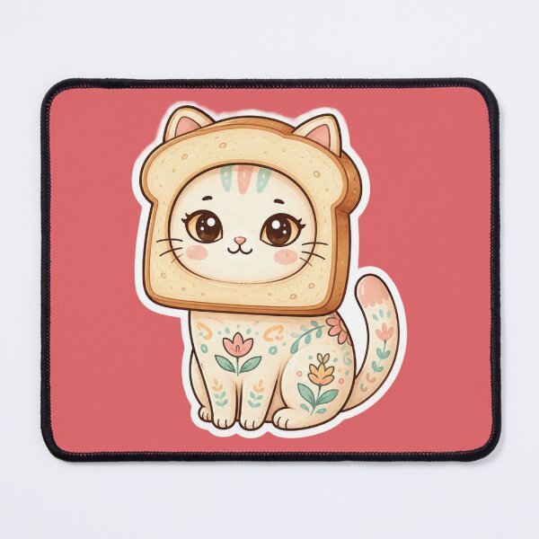 Item preview, Cute Bread Cat Kawaii Food Animal Art designed and sold by Iampoji.