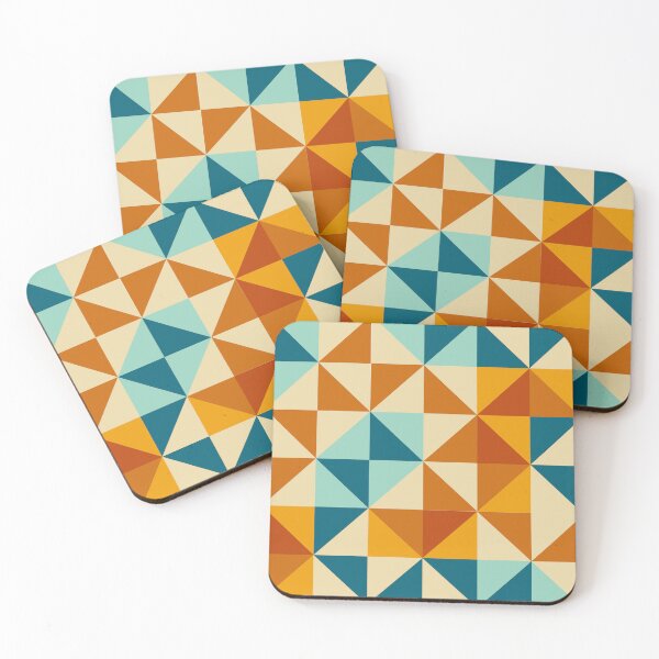 Item preview, Retro Mid Century Geometric Triangle Pattern designed and sold by Far Out Goods.
