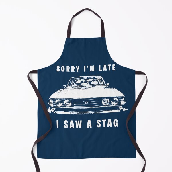 Item preview, Sorry I'm late, I saw a Stag British classic car (white) designed and sold by soitwouldseem.