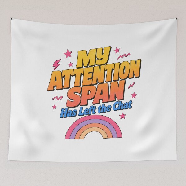 Item preview,  Attention Gone Offline Retro 80s ADHD Humor t-shirt designed and sold by Mosidrip.
