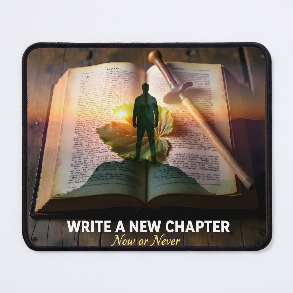 Item preview, Write a New Chapter Double Exposure: Motivational Climate Action Campaign designed and sold by Creative-RE.