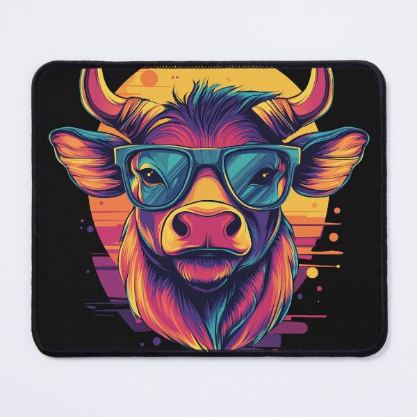 Item preview, Colorful Bull Art designed and sold by GoldenAurora91.