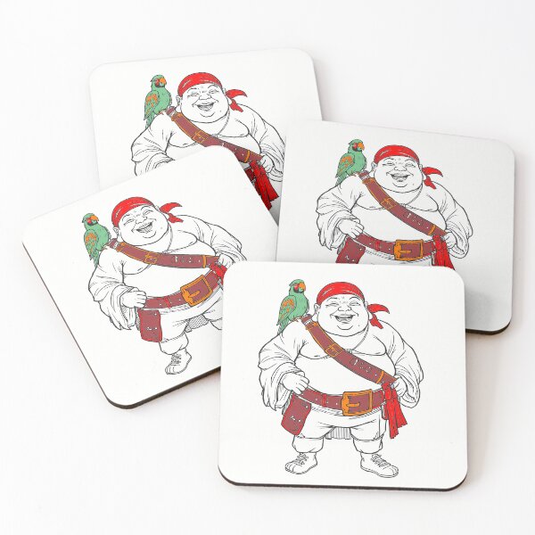 Item preview, Laughing Buddha Pirate designed and sold by HeartyCurioCo.