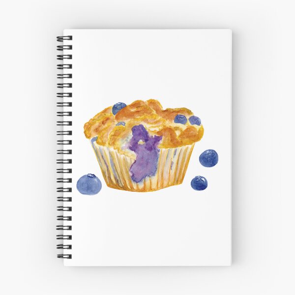 Item preview, Watercolor Blueberry Muffin designed and sold by daphsam.