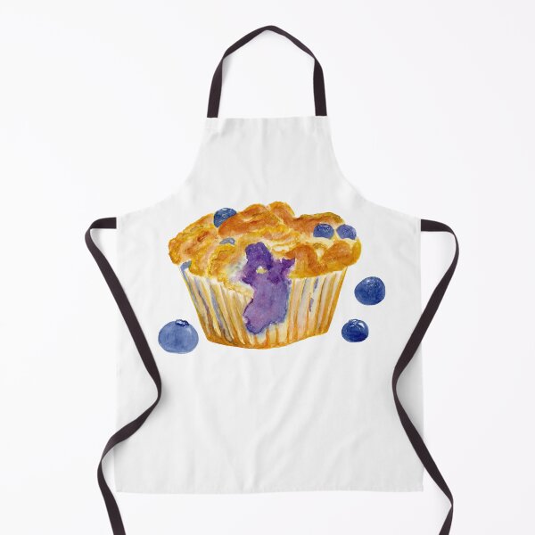 Item preview, Watercolor Blueberry Muffin designed and sold by daphsam.