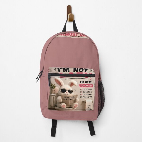 Item preview, I'm Not Lazy Funny Bunny Poster | Cute Rabbit Meme Wall Art | Energy Conservation Club designed and sold by vibeartstudio99.